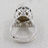 Natural Labradorite Silver Rings