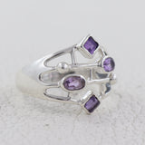Amethyst Silver Ring