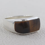 Black Onyx Silver Ring