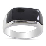 Black Onyx Silver Ring