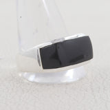 Black Onyx Silver Ring