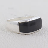 Black Onyx Silver Ring