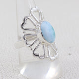 Rainbow Moonstone 925 Sterling Silver Ring