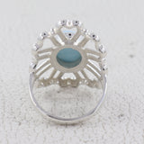 Rainbow Moonstone 925 Sterling Silver Ring