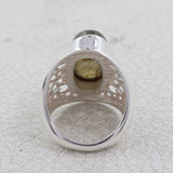 Natural Labradorite Silver Ring