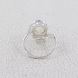 Natural Labradorite Silver Ring