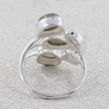 Natural Labradorite Silver Ring