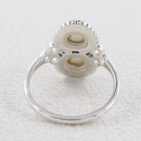 Natural Larimar Silver Rings