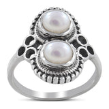 Natural Larimar Silver Rings