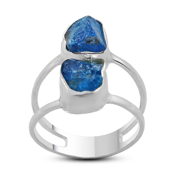Herkimer Quartz  Silver Ring