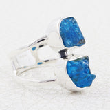 Herkimer Quartz  Silver Ring