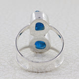 Herkimer Quartz  Silver Ring