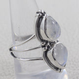 Rainbow Moonstone 925 Sterling Silver Rings