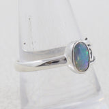 Ethiopian Opal Silver Rings