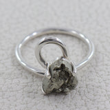 Natural Malachite Silver Ring