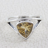 Citrine Silver Ring