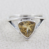 Citrine Silver Ring