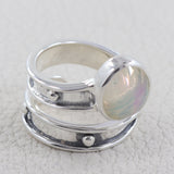 Ethiopian Opal Silver Ring