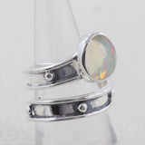 Ethiopian Opal Silver Ring