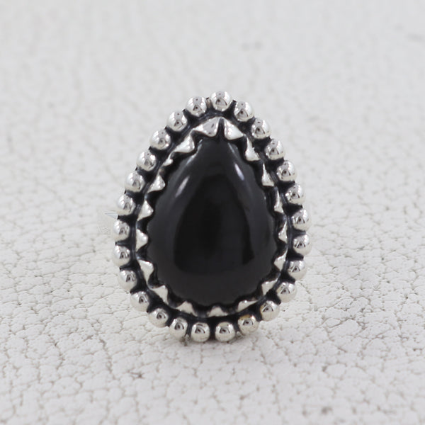 Black Onyx Silver ring