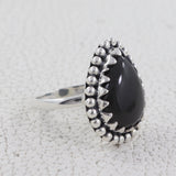 Black Onyx Silver ring