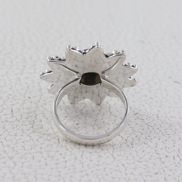 Black Onyx Silver Ring