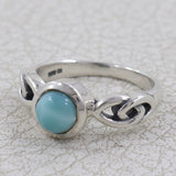 925 Sterling Silver Larimar Rings