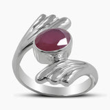 925 Sterling Silver Garnet Rings