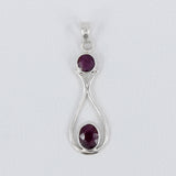 Red Ruby 925 Sterling Silver Pendant