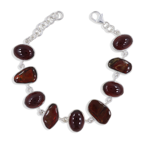 925 Sterling Silver Hessonite Bracelets