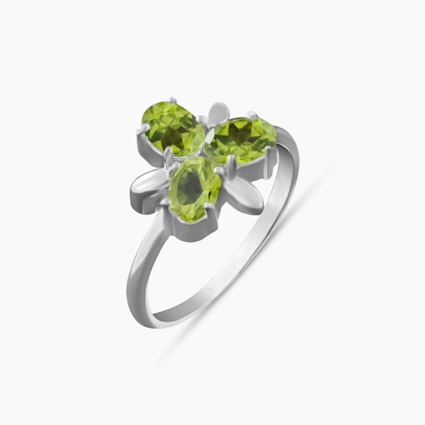 Natural Citrine Silver Rings