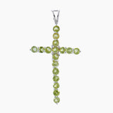 Amethyst Holy Cross Silver Pendants