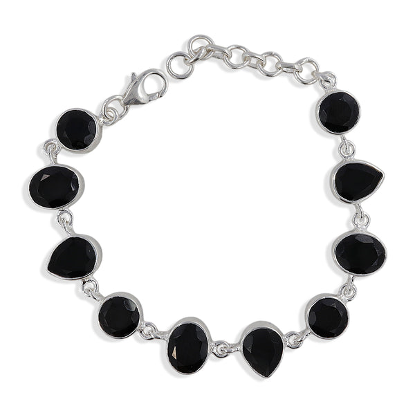 925 Sterling Silver Black Onyx Bracelets