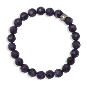 Natural Amethyst Beads Bracelet