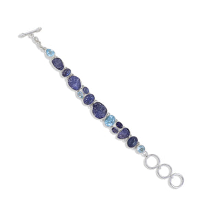 925 Silver Tanzanite & Iolite Bracelets