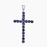 Amethyst Holy Cross Silver Pendants