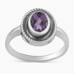 925 Sterling Silver Amethyst Rings