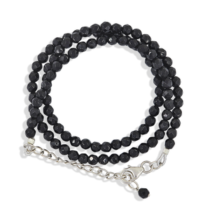 Black Spinel Beads Necklace Natural Spinel Gemstone