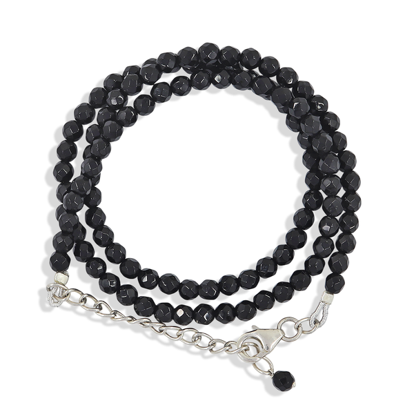 Black Spinel Beads Necklace Natural Spinel Gemstone