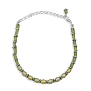 Peridot & Pearl Beads Bracelet