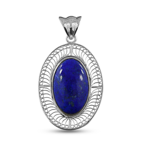 925 Sterling Silver Lapis Lazuli Pendants