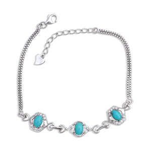 Mexican Turquoise Silver Bracelets