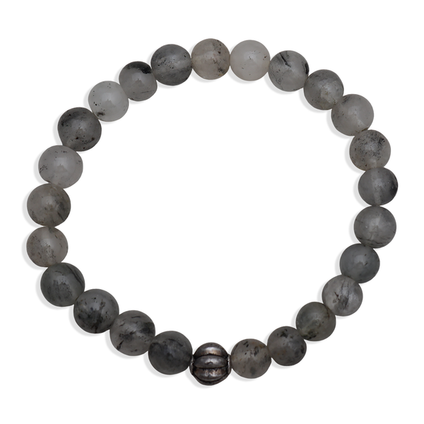 Black Rutile Beads Bracelet