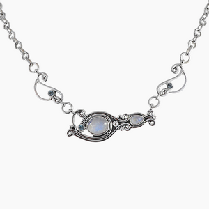 Rainbow Moonstone Necklace Jewelry