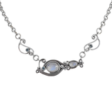 Rainbow Moonstone Necklace Jewelry