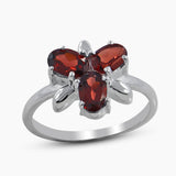 Natural Citrine Silver Rings