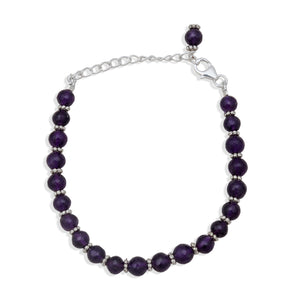 Amethyst Beads Bracelet