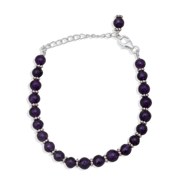 Amethyst Beads Bracelet
