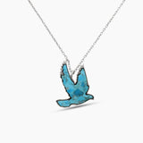 Turquoise Blue Silver Necklace