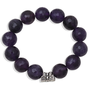 Natural Amethyst Beads Bracelet